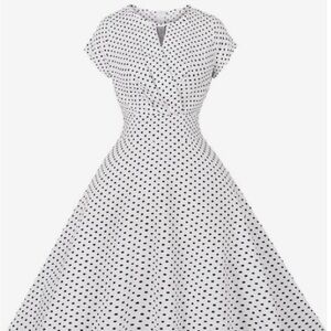 Black and White Dot Summer Dress